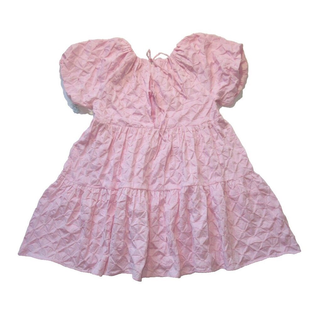 NWT Tuckernuck Hyacinth House Isabella in Pink Diamond Textured Mini Dress L - Picture 13 of 14
